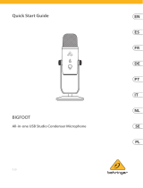 Behringer BIGFOOT All-in-one USB Studio Condenser Microphone Guia rápido