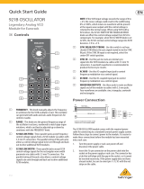 Behringer 921B Oscillator Legendary Analog VCO Module for Eurorack Guia rápido