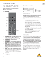 Behringer 962 SEQUENTIAL SWITCH Guia rápido
