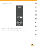 Behringer CP3A-O OSCILLATOR CONTROLLER Guia rápido