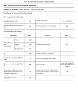 Whirlpool BTNF 5012 OX AQUA2 Product Information Sheet