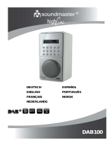 Soundmaster SOUNDMASTER highline DAB100WS Manual do usuário