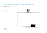 Cisco Webex Room Kit Plus Precision 60 Guia de instalação