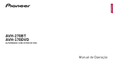 Pioneer AVH-270BT Manual do usuário