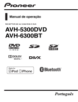 Pioneer AVH-6300BT Manual do usuário