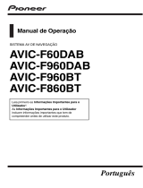 Pioneer AVIC-F60DAB Manual do usuário