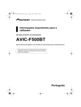 Pioneer AVIC-F500BT Manual do usuário