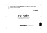 Pioneer DEH-P75BT Manual do usuário