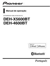 Pioneer DEH-X5600BT Manual do usuário