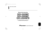 Pioneer DEH-2920MP Manual do usuário