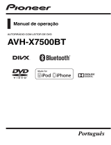 Pioneer AVH-X7500BT Manual do usuário