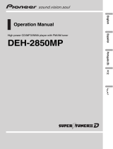 Pioneer DEH-2850MP Manual do usuário