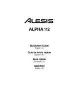 Alesis Alpha 112 Guia rápido