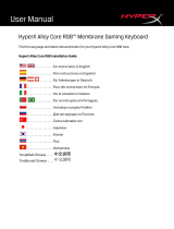 HyperX Alloy Core RGB Manual do usuário
