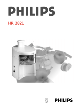 Philips HR2821/00 Operating Instructions Manual