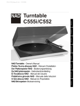 NAD TURNTABLE C 552 Manual do proprietário