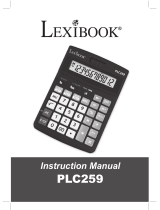 Lexibook PLC259 Manual do usuário