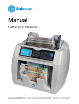 Safescan 2600 Series Manual do usuário