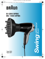Braun B1200 DFB5, BC1400 DFB5, swing diffusor duo Manual do usuário