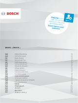 Bosch BGC41 Series Manual do usuário