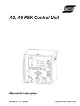 ESAB A6 PEK Control Unit Manual do usuário
