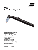ESAB PT-25 Plasma Arc Cutting Torch Manual do usuário