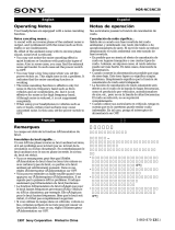 Sony MDR NC20 Manual do usuário