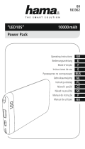 Hama 00183362 LED10S Power Pack Manual do proprietário
