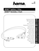 Hama 00121776 HDMI Splitter 2-Way Manual do proprietário