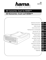 Hama 121775 AV Converter, Scart to HDMI Manual do proprietário