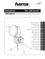 Hama 00139907 Microphone MIC-USB Stream Manual do proprietário