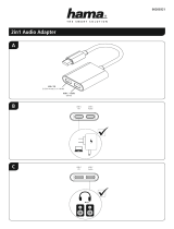 Hama 2-in-1 Audio Adapter Manual do proprietário