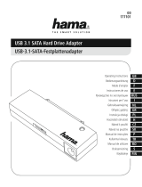 Hama USB 3.1 SATA Hard Drive Adapter Manual do proprietário