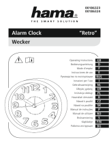 Hama 00186323 Alarm Clock Retro Manual do proprietário