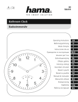 Hama 00186414 Bathroom Clock Manual do proprietário