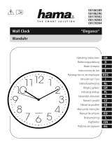 Hama 00186389 Wall Clock Manual do proprietário