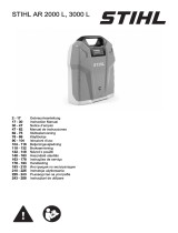 STIHL AR 3000 L backpack battery Manual do usuário