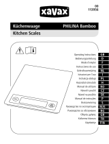Xavax "Philina” kitchen scales Manual do usuário