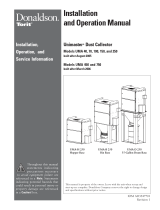 Donaldson Torit Unimaster UMA-B Series Instruções de operação
