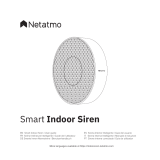 Radiant Netatmo Smart Indoor Siren Guia de instalação