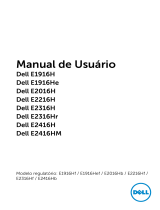 Dell E1916H Guia de usuario