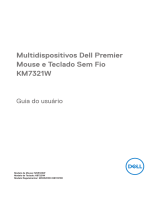 Dell Premier Multi Device Wireless Keyboard and Mouse KM7321W Guia de usuario
