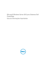 Dell Microsoft Windows 2012 Server Guia de usuario