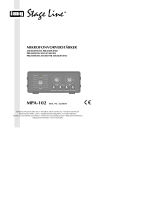 Stageline MPA-102 Manual do usuário