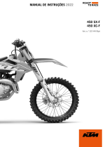 KTM 450 XC-F 2022 Manual do proprietário