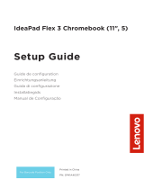 Mode d'Emploi Lenovo Série IdeaPad Flex 3 Chromebook Guia de usuario