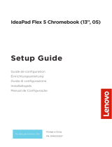 Mode d'Emploi Lenovo Série IdeaPad Flex 5 Chromebook Guia de usuario