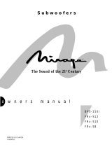 Mirage FRx-S8 Manual do proprietário