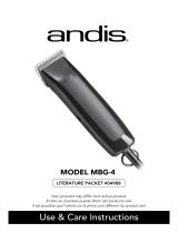 Andis MBG-4 Guia de usuario