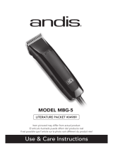Andis MBG-5 Guia de usuario